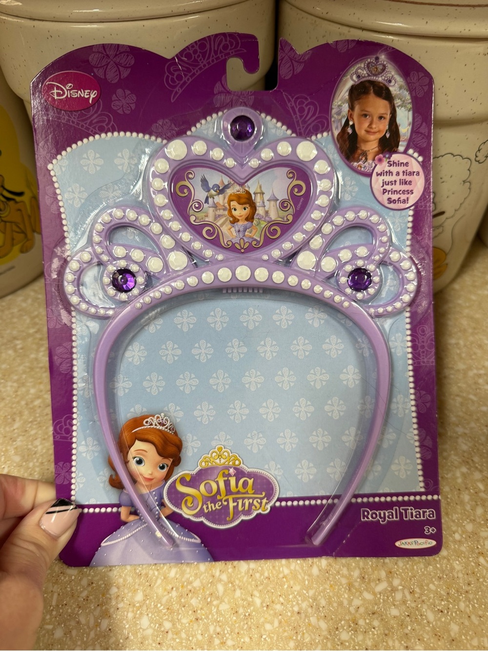 Disney Sofia the First Lavender Princess Tiara Headband with Purple Gems 2014